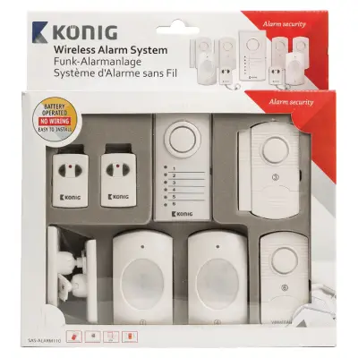 SEC-ALARM110: König Wireless Alarm System