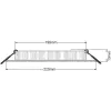 LED süvistatav laevalgusti ümar 18W 1300lm 4000K valge