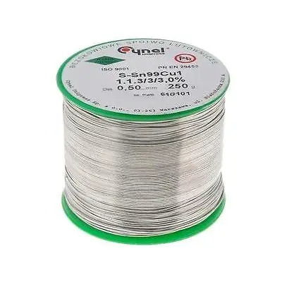 Jootetina 0.5mm 250g plii vaba, SN99.3Cu0.7 2.5%fluxi
