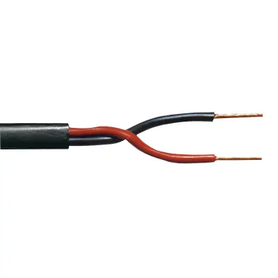 Speaker Cable on Reel 2x 1.00 mm² 100 m Black