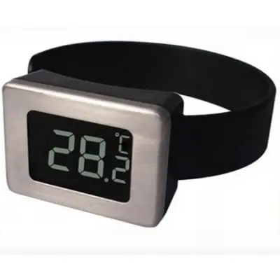 Thermometer for wine bottle, d = 65-80mm Black