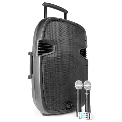 Портативная звуковая система SPJ-PA915 ABS 15" 2 UHF/USB/MP3