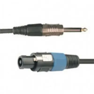 Акустический кабель Speakon 2*1.5mm2 NL2 speakon-6.3mm mono штекер 15m