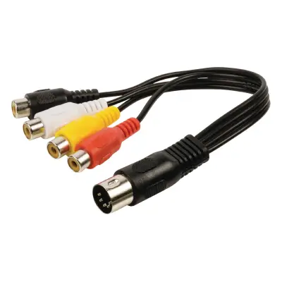 5DIN pistik-4*RCA pesa 0.2m