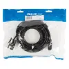 VGA pikenduskaabel HD15M/HD15F+ferriitidega 10m Must