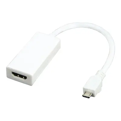 Mhl Adapter Cable Usb 5-pin Micro B Male - Hdmi Output