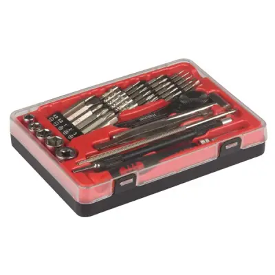 Kruvikeerajate komplekt 43tk +,-,torx,hex, nut 1/4"