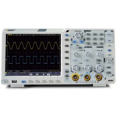 2 kanaliga ostsilloskoop 8" TFT 800*600pix 12bit 60MHz 1GS/s