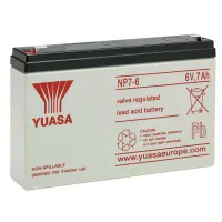 Pliiaku Yuasa 6V 7Ah 151*34*98mm klemm 4.75mm NP 5y