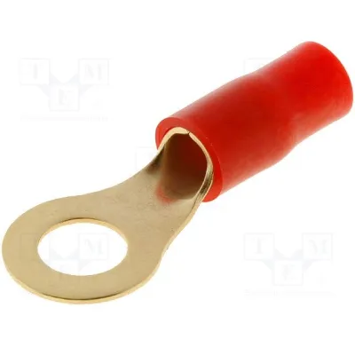 8.4mm Rõngasklemm 10mm2 kaablile Punane, kullatud