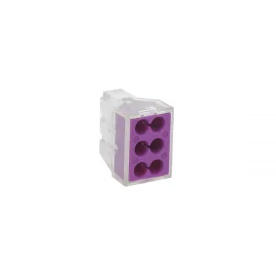 Ühendusklemm 6-ne (2-rida), läbipaistev 0.75...2.5mm2
