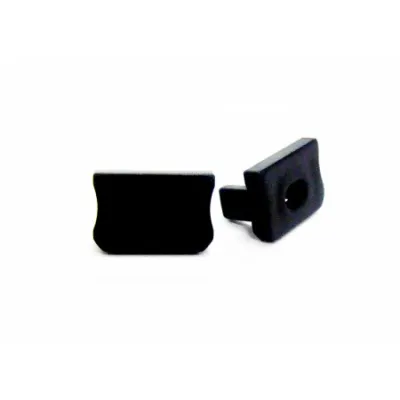 Profiili NTB X auguga otsakork 1tk PVC Must