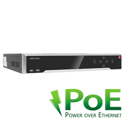 4K HikVision IP NVR salvesti 16 kanalit, 16 POE DS-7716NI-I4/16P
