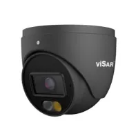 Visar VSC IPT4VDs4cF28D, 4MP IP Turret Camera, 2.8mm, 30m Dual Light, Object Detection (Black)