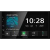 KENWOOD Mechless AV-vastuvõtja 6,8-tollise puuteekraaniga. Toetab juhtmega ühendust USB kaudu CarPlay®/Android Auto™ ja Android ekraani peegeldamist.