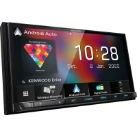 KENWOOD digitaalne AV-vastuvõtja • 7.0" WVGA ekraan • juhtmevaba Apple CarPlay/Android Auto ja Android ekraani peegeldamine • DAB+ tuuner