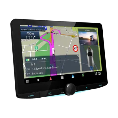 KENWOOD navigatsioonisüsteem • 10,1" HD ekraan • Ujuv ekraan • Navigeerimine Garminiga (RV/Truck) • Juhtmevaba Android Auto & Car Play