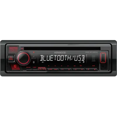 KENWOOD CD/USB-vastuvõtja Bluetooth-tehnoloogiaga käed-vabad telefonikõnede ja muusika voogedastuse jaoks.