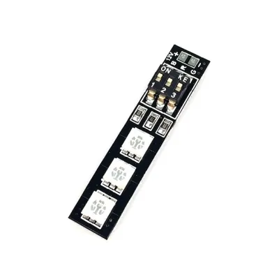 LED RGB käpatuli DIP lüliti 10-13V 47x10mm