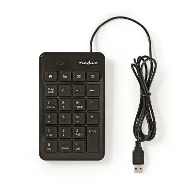 Wired Keyboard, USB-A, Office, Single-Handed, Numeric