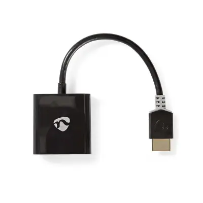 HDMI™ Adapter, HDMI™ Connector, USB Micro-B Female / VGA Female / 3.5 mm Female, Gold Plated, Straight