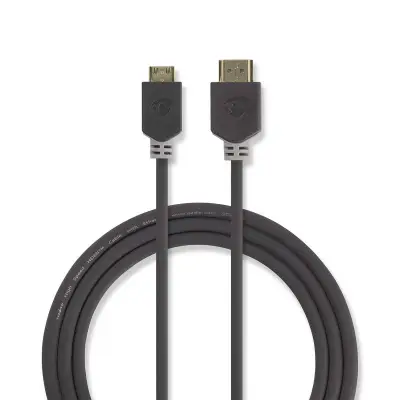 High Speed HDMI™ Cable with Ethernet, HDMI™ Connector, HDMI™ Mini Connector, 4K@60Hz, 18 Gbps