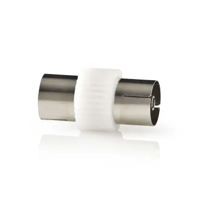 Satellite & Antenna Adapter, IEC (Coax) Female, IEC (Coax) Female, Nickel Plated, 75 Ohm