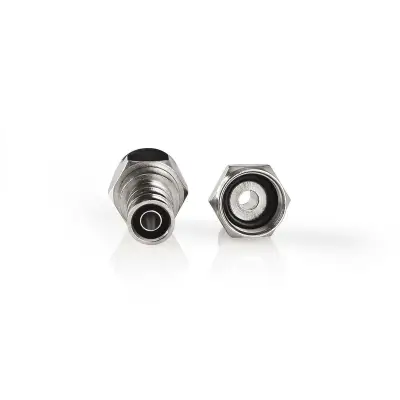 F-Connector, Straight, Male, Nickel Plated, 75 Ohm