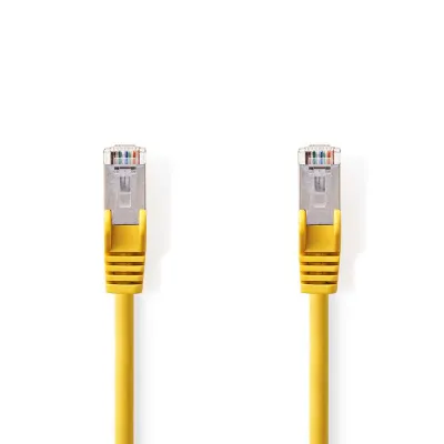 Cat5e Cable | Sf/utp | Rj45 Male | Rj45 Male | 1.00 M | Round | Pvc | Yellow | Polybag