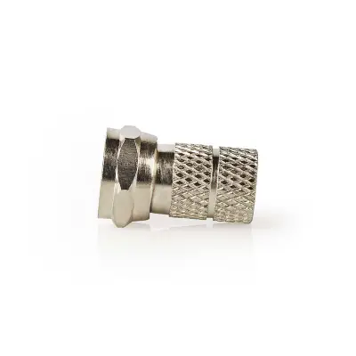 F-Connector, Straight, Male, Nickel Plated, 75 Ohm