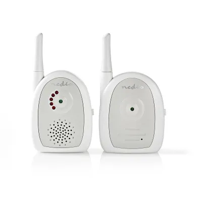 Audio Baby Monitor | FHSS (Frequency-Hopping Spread Spectrum) | Range: 300 m | Battery Powered / Mains Powered | Grey / White