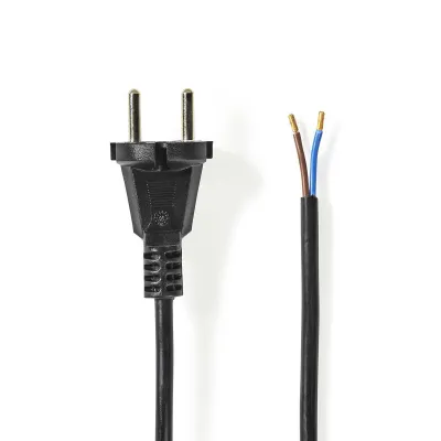 Vacuum Cleaner Power Cord | 7.00 M | Type F (cee 7/7) | 250 V Ac | 16 A | Black | Pvc