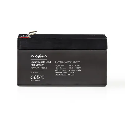 Battery, Lead-Acid, Rechargeable, 12 V, 1300 mAh