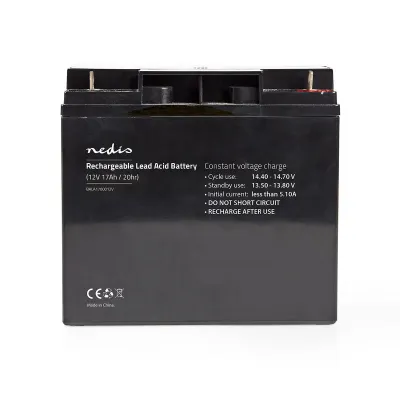 Battery, Lead-Acid, Rechargeable, 12 V, 17000 mAh