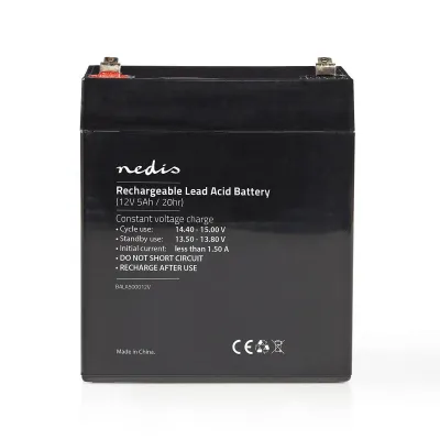 Battery, Lead-Acid, Rechargeable, 12 V, 5000 mAh