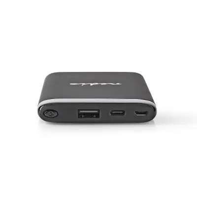 Power Bank | 6000 Mah | Usb-a / C Output 3.0a | Micro Usb / Usb-c Input | Black, Nedis