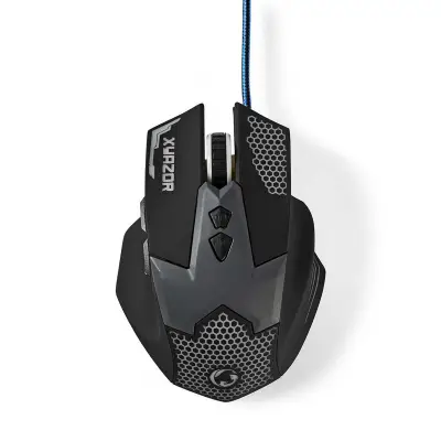 Gaming Mouse, Wired, 800 / 1200 / 1600 / 2400 dpi, Adjustable DPI, Number of buttons: 7