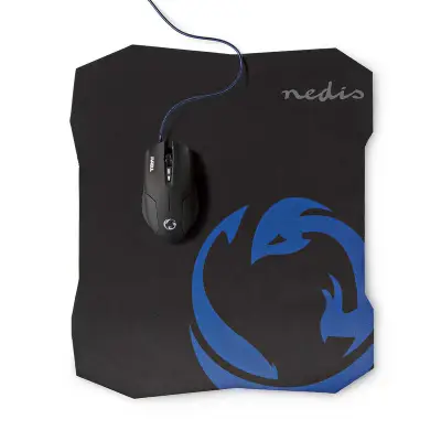 Gaming Mouse & Mouse Pad Set, Wired, 800 / 1200 / 1600 dpi, Adjustable DPI, Number of buttons: 6