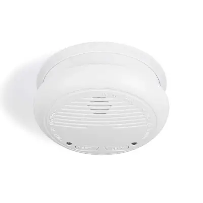 Smoke Alarm | Battery Powered | Battery Life Up To: 1 Year | Linkable | En 14604 | With Test Button | 85 Db | Abs | White | 1 Pcs, Nedis