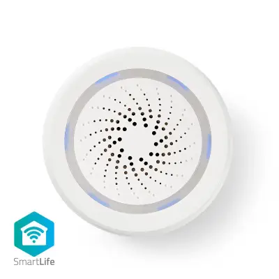 SmartLife Siren, Wi-Fi, Mains Powered, 8 Sounds, 85 dB