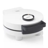 Waffle iron heart-shaped White