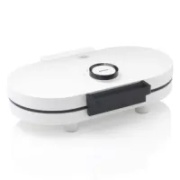 Waffle iron double heart-shaped White