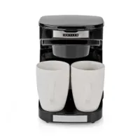 Compact Coffee Maker, 2 Porcelain cups, 0.25 l, 450 W, Auto shut-off