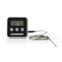 Meat Thermometer, up to 250°C, Alarm timer, LCD Display