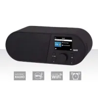 i105 Wi-Fi Internet Radio with 2.4 Inch Color Display Black