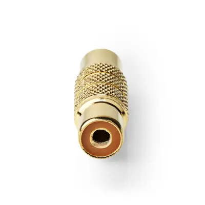 Mono Audio Adapter, RCA Female, RCA Female, Gold Plated, Straight