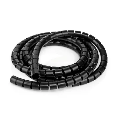 Cable Management | Spiral Sleeve | 1 pcs | Maximum cable thickness: 16 mm | PE | Black