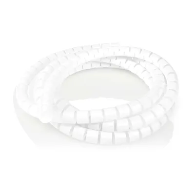 Cable Management | Spiral Sleeve | 1 pcs | Maximum cable thickness: 16 mm | PE | White