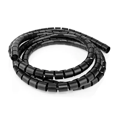Cable Management | Spiral Sleeve | 1 pcs | Maximum cable thickness: 22 mm | PE | Black