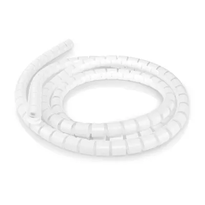 Cable Management | Spiral Sleeve | 1 pcs | Maximum cable thickness: 22 mm | PE | White